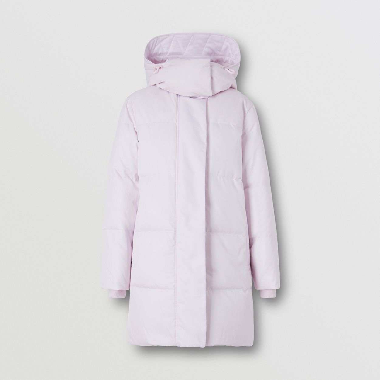 Detachable Hood Cotton Gabardine Puffer Coat - 4