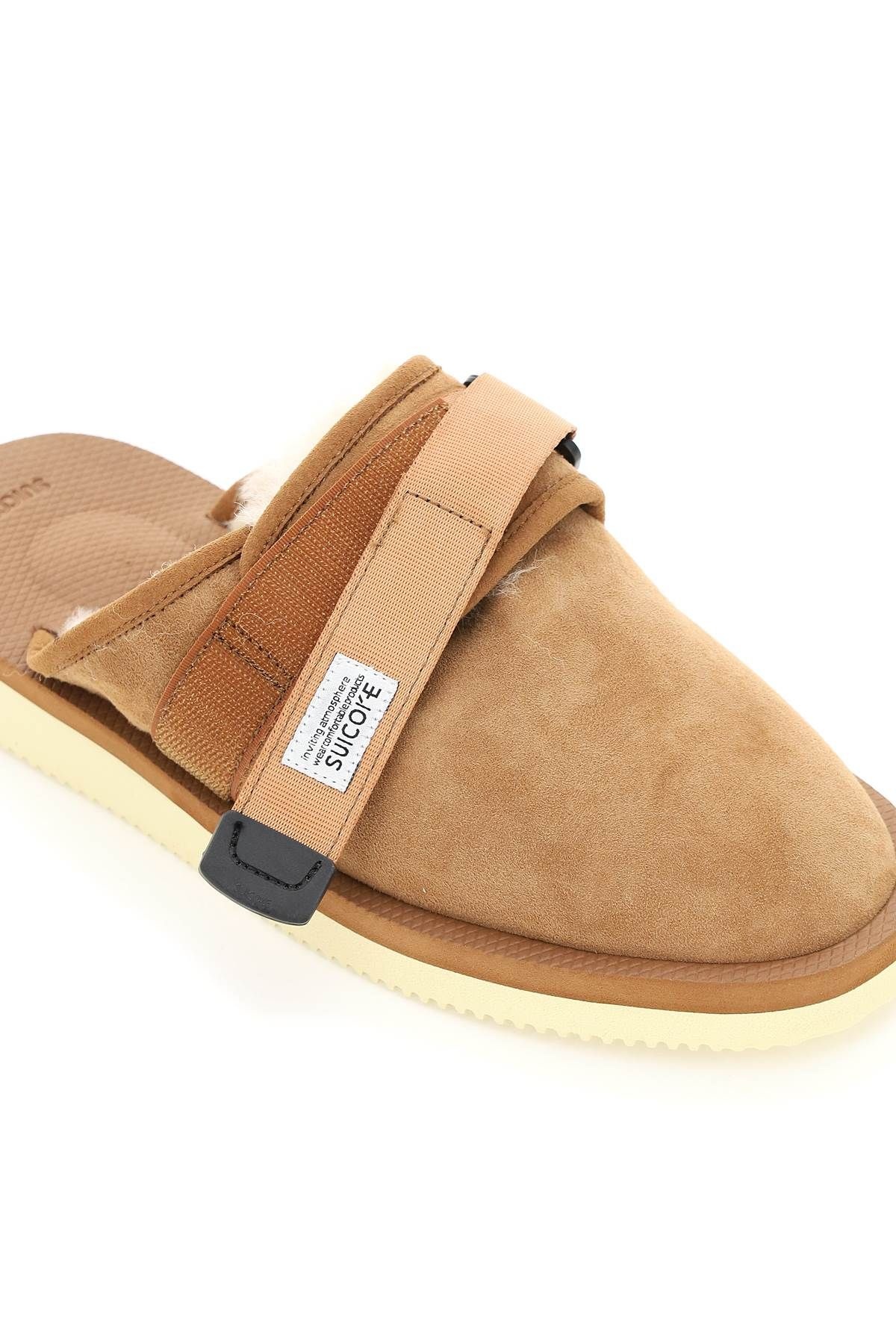 ZAVO SUEDE SABOT WITH SHEARLING - 4