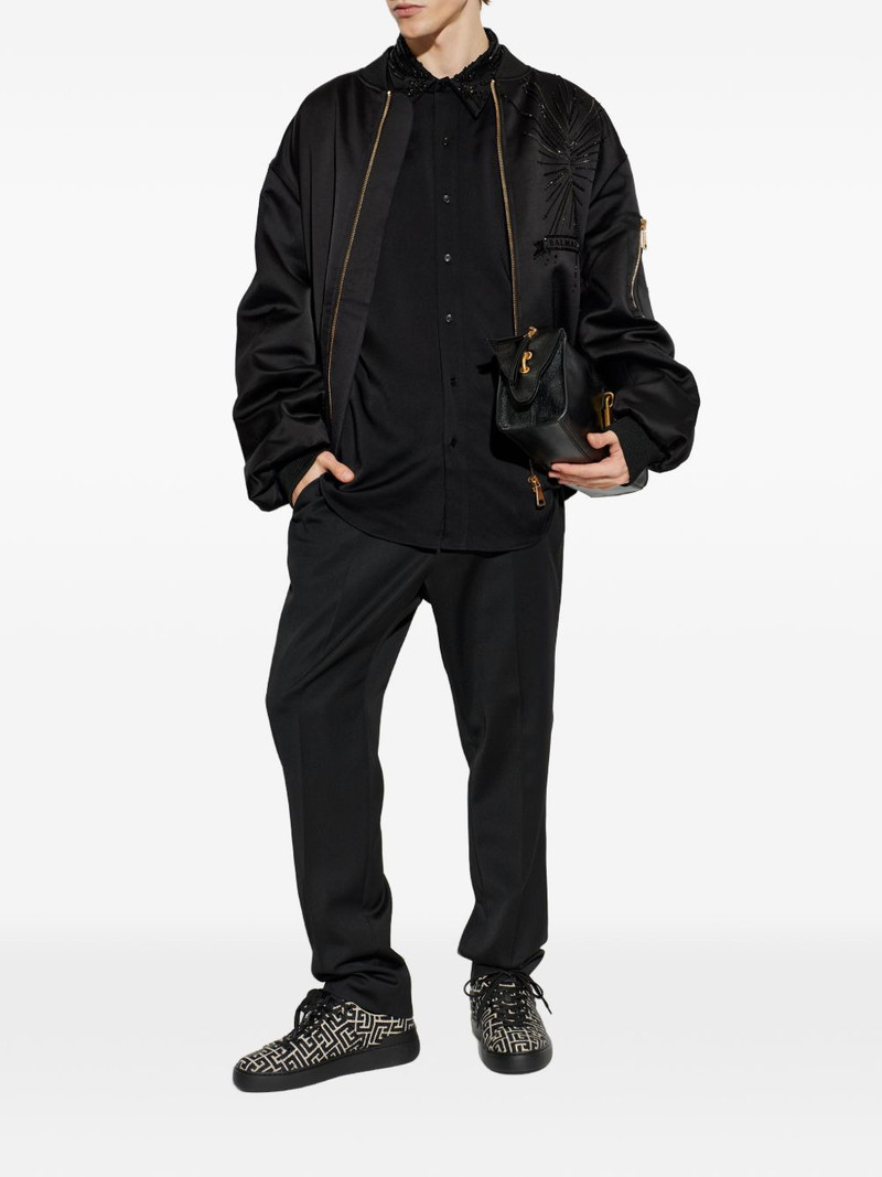 Balmain embellished bomber jacket outlook