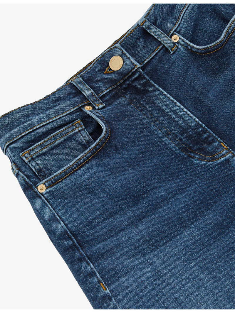Jas Wide-Leg High-Rise Stretch-Denim Jeans 5