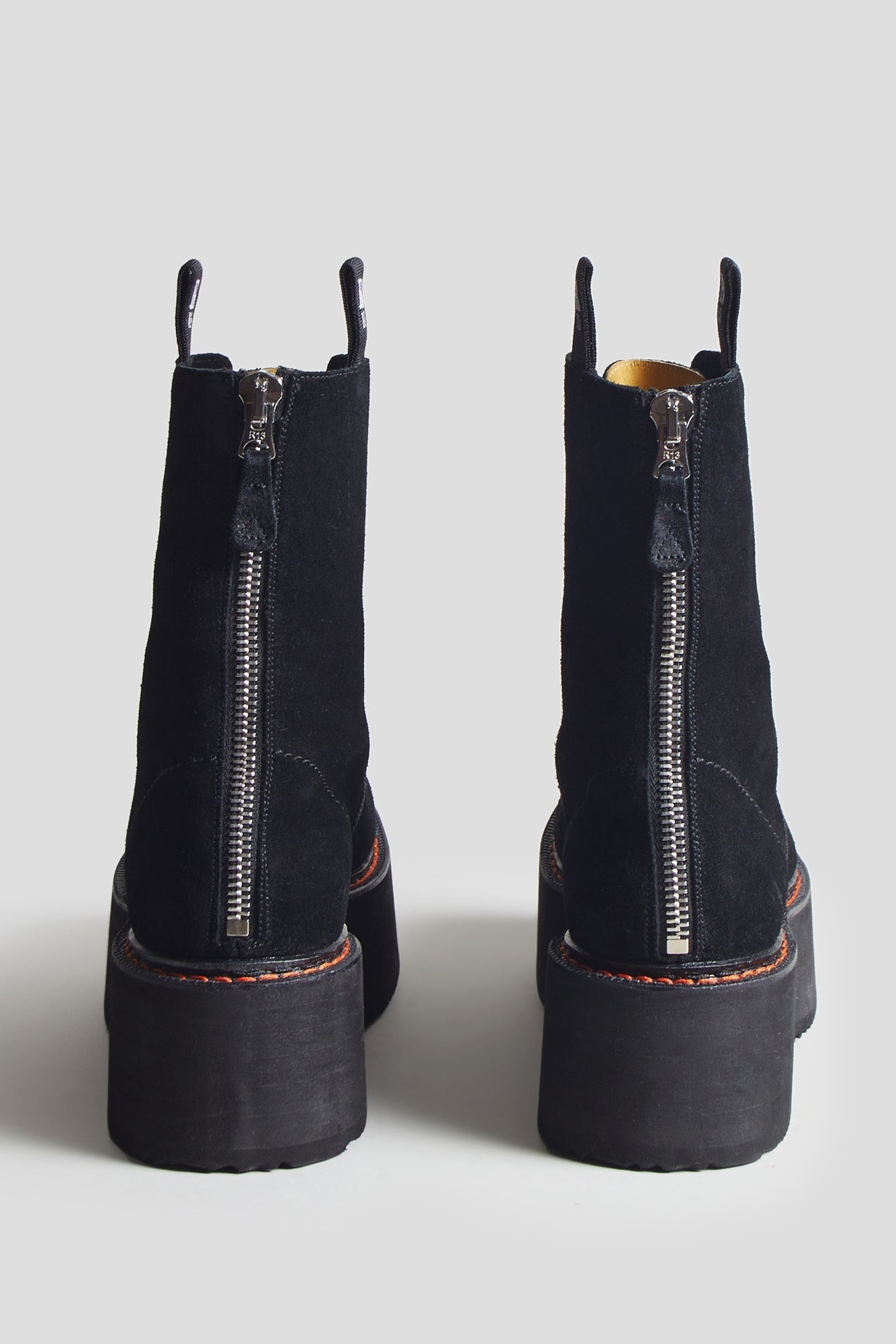 DOUBLE STACK BOOT - BLACK SUEDE - 3