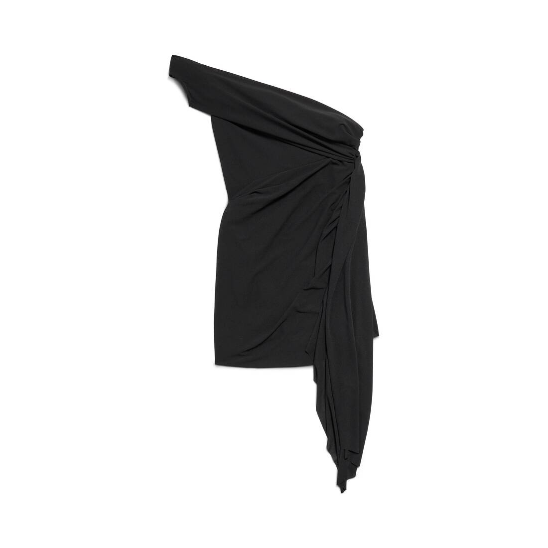 Women's Twisted Mini Dress in Black - 7