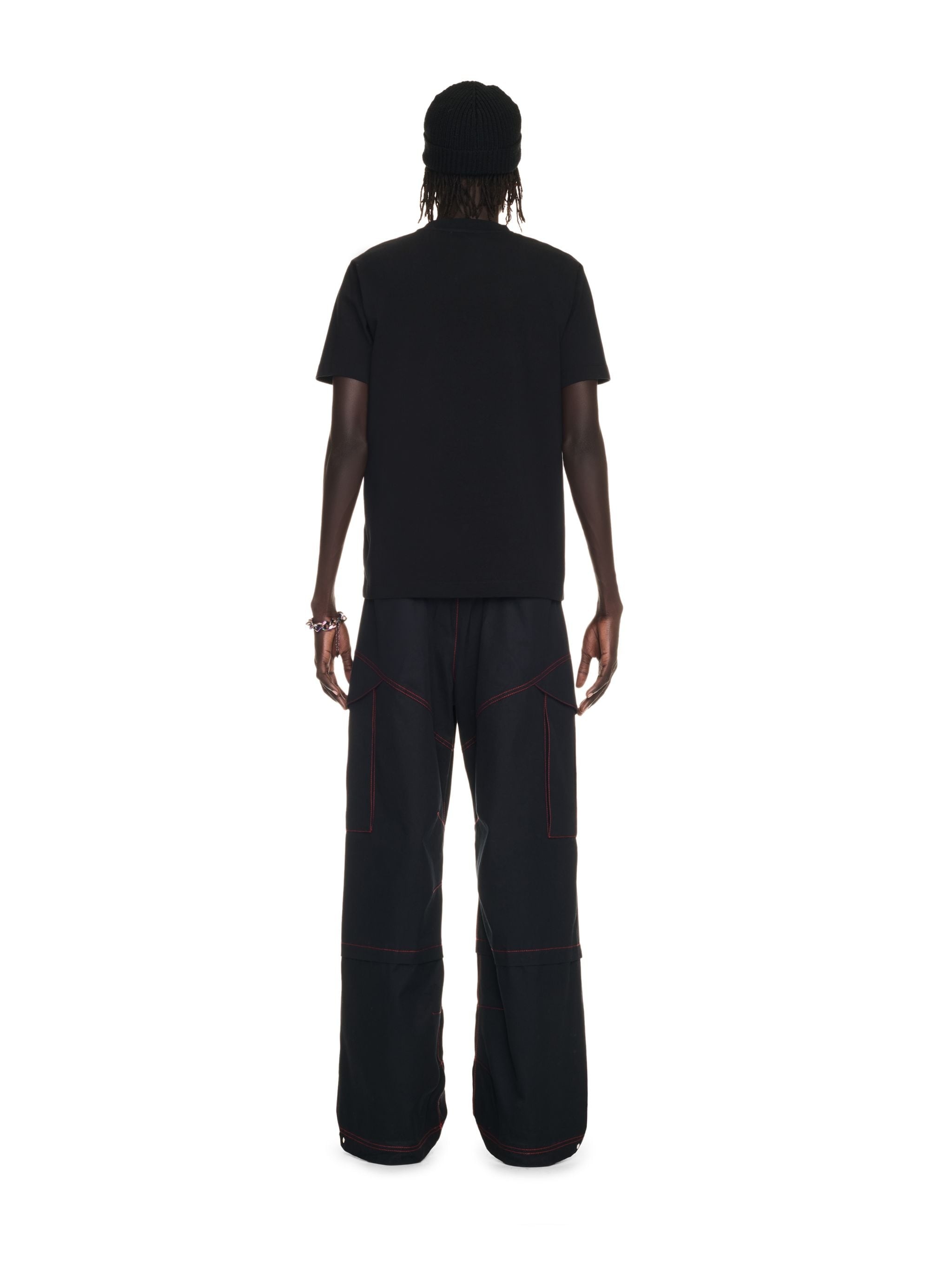 Black Flock Arrow Slim S/s Tee - 4