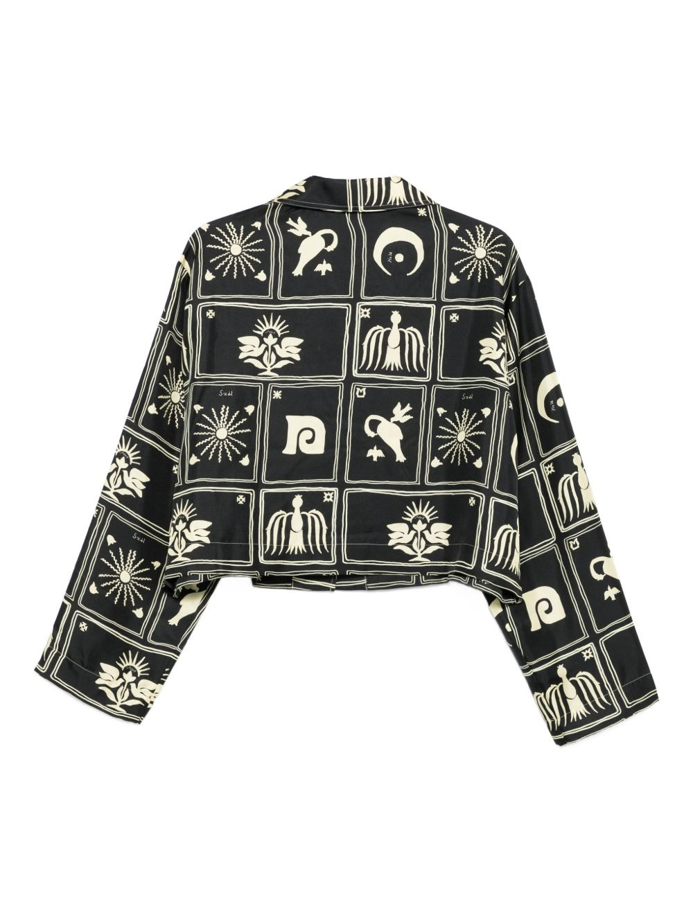 Vally printed silk top - 2