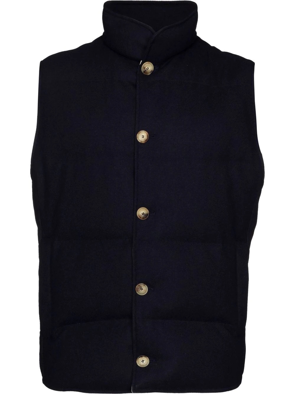 high-neck padded gilet - 1