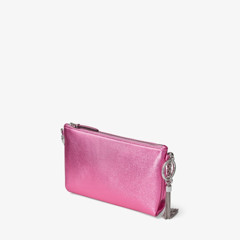 Callie Mini
Candy Pink Metallic Nappa Leather Mini Clutch Bag 3