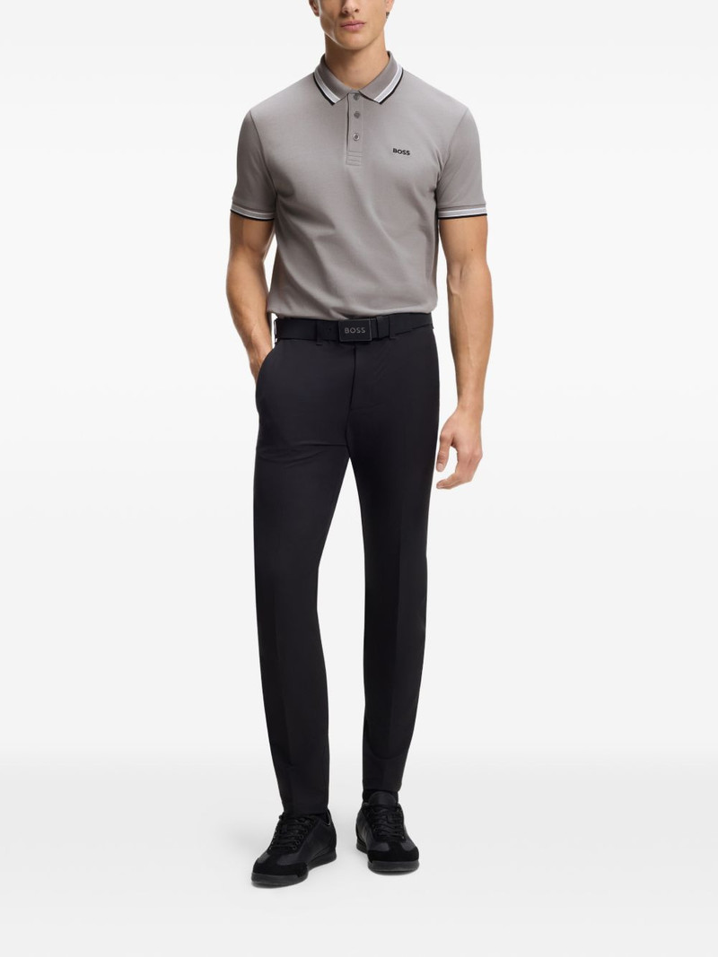 BOSS logo-embroidery polo shirt outlook