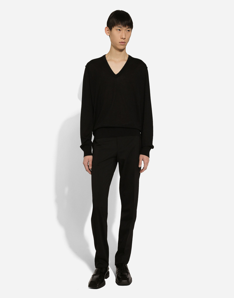 Dolce & Gabbana V-neck sweater in cashmere outlook