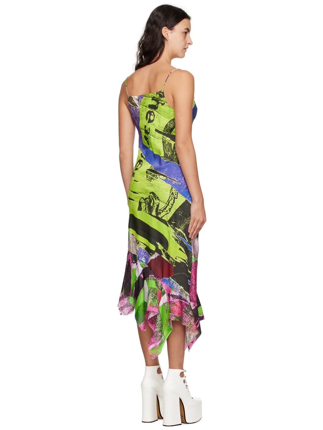Multicolor Printed Midi Dress - 3