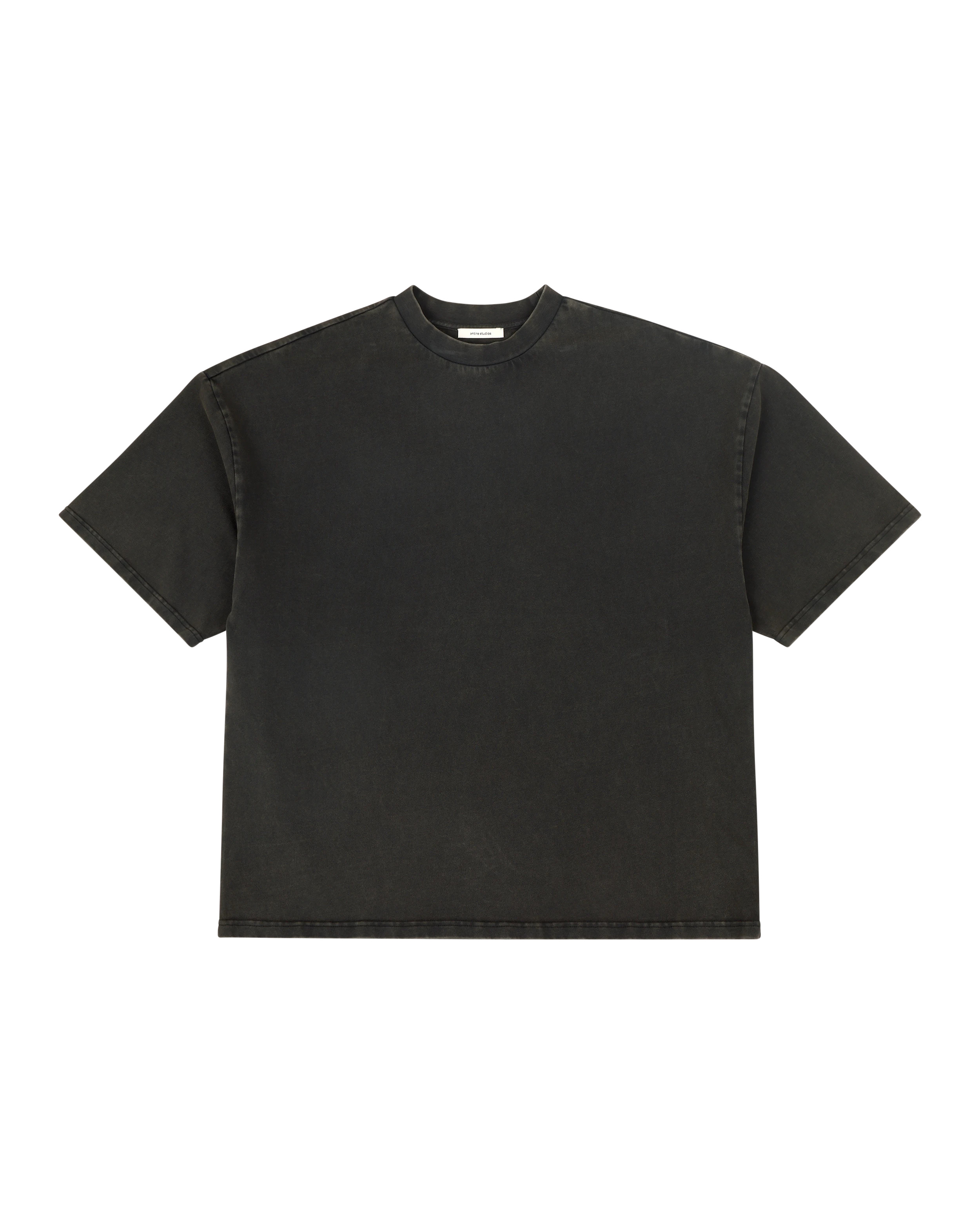 HEAVY BOXY TEE WASHED BLACK - 6