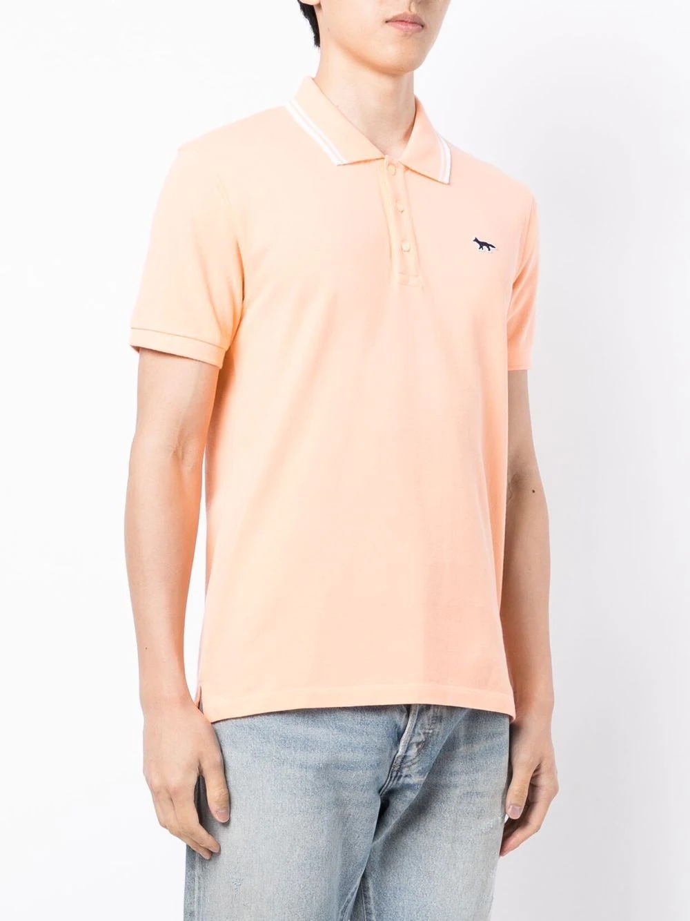 fox-patch polo shirt - 3