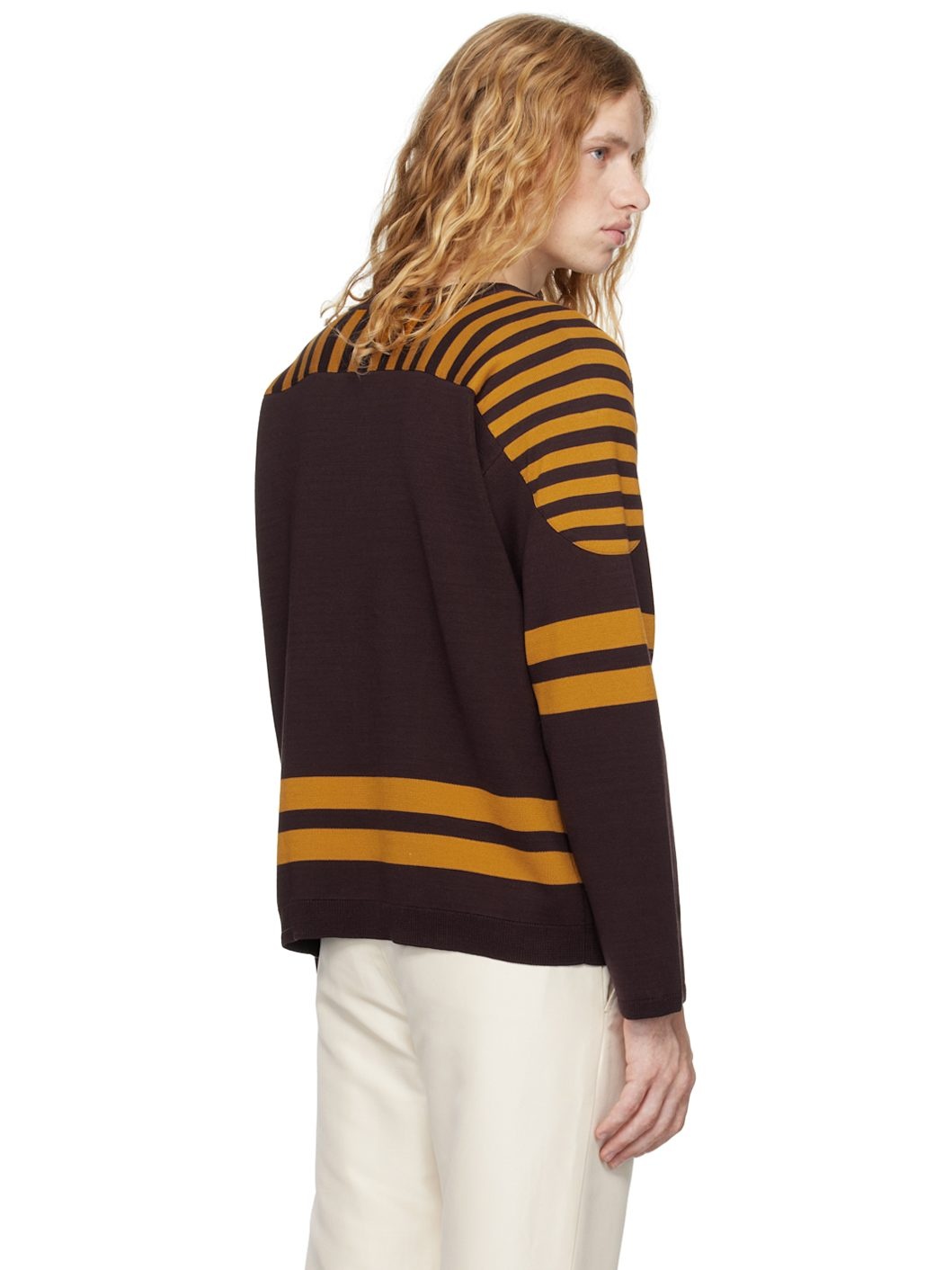 Brown & Yellow Rink Sweater - 3