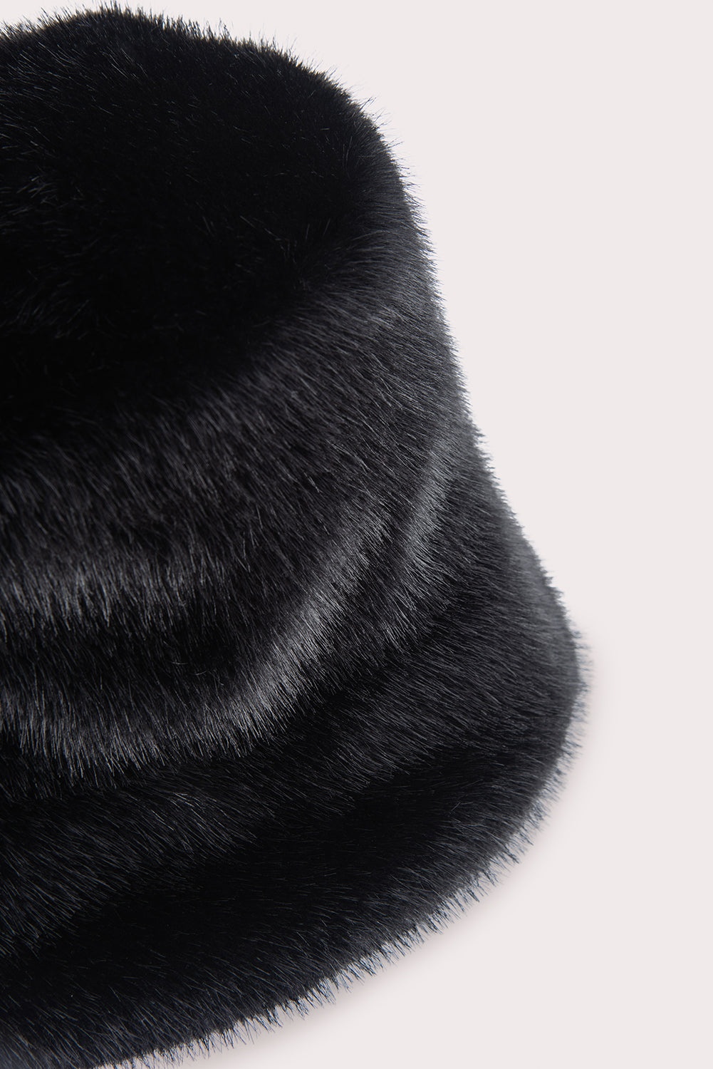FLETCHER BUCKET HAT BLACK FAUX FUR - 3
