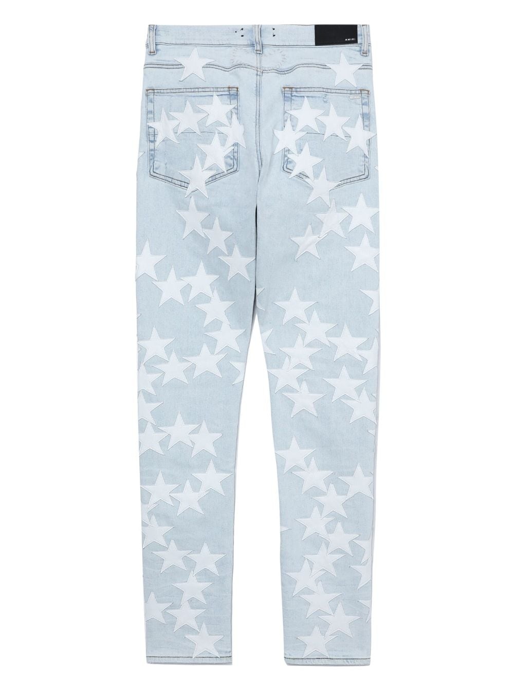 x Chemist leather-stars skinny jeans - 6