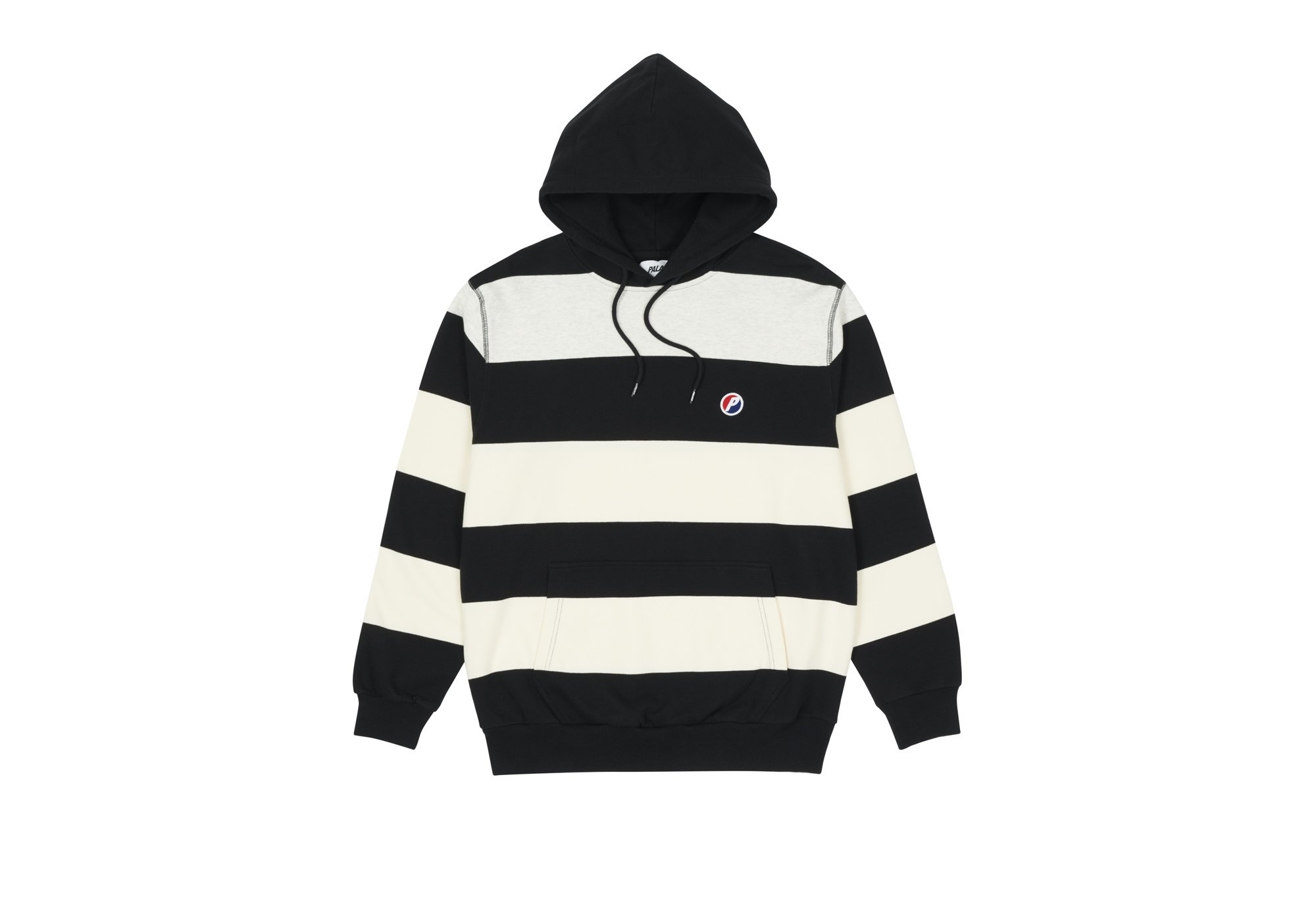 STRIPED HOOD BLACK - 1