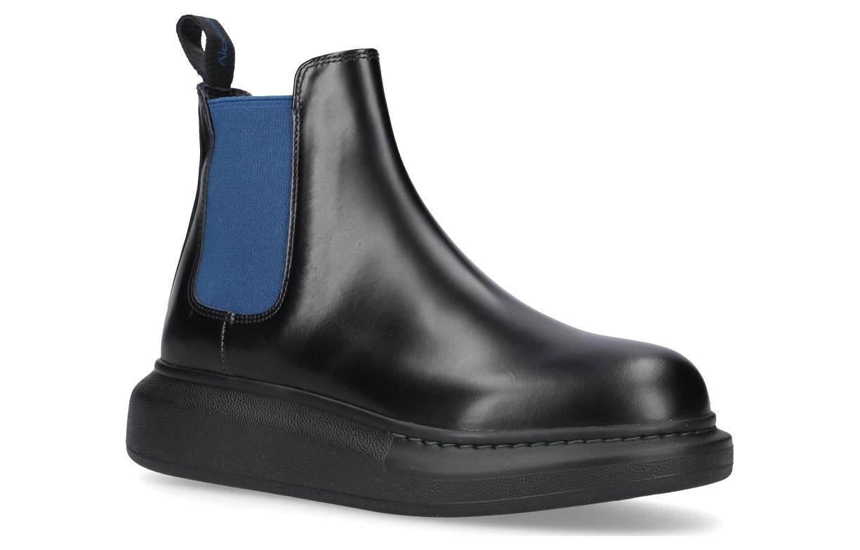 (WMNS) Alexander McQueen Hybrid Chelsea Boot 'Black Blue' 586398WHX561097 - 3