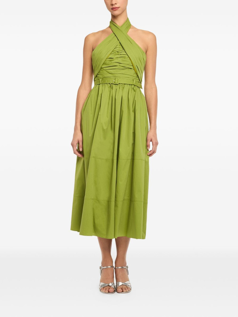 Cinq à Sept Marcie belted halterneck midi dress outlook