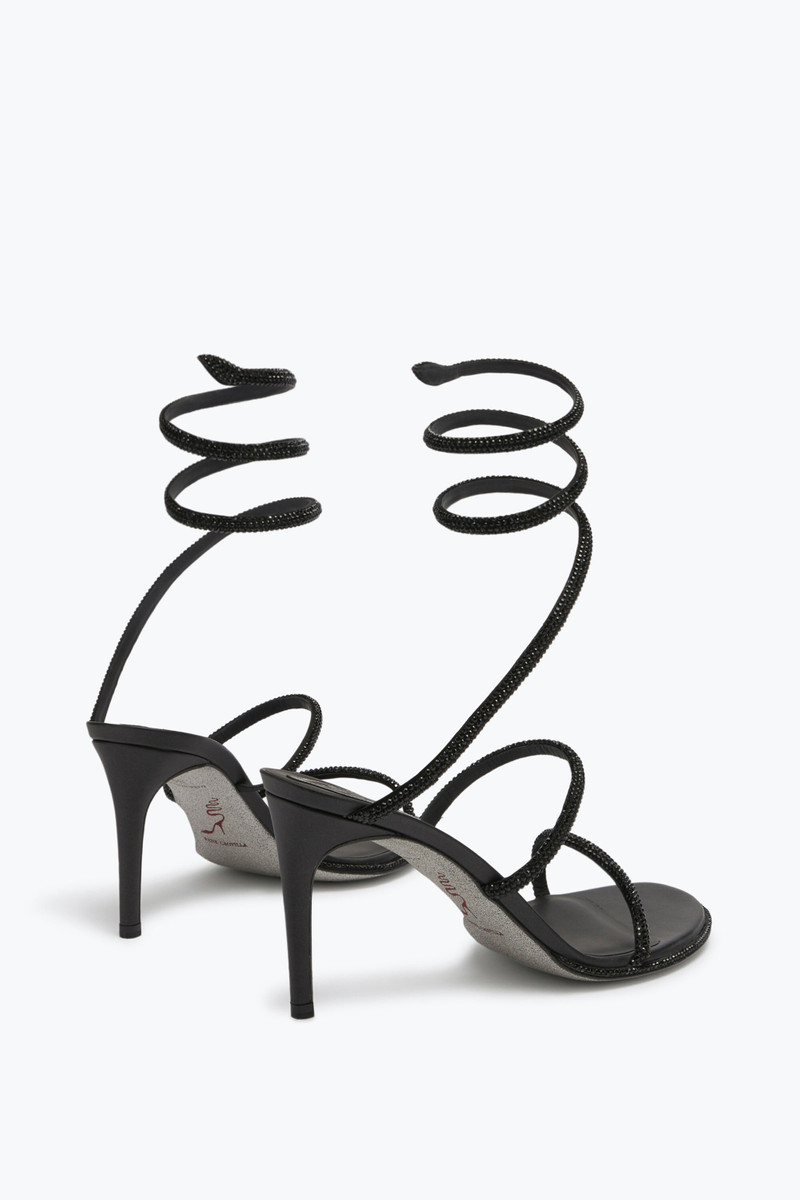 RENE CAOVILLA CLEO BLACK SANDAL 80 outlook