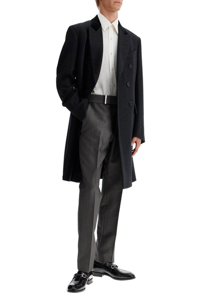 TOM FORD ATTICUS WOOL AND MOHAIR MIKADO TROUSERS outlook