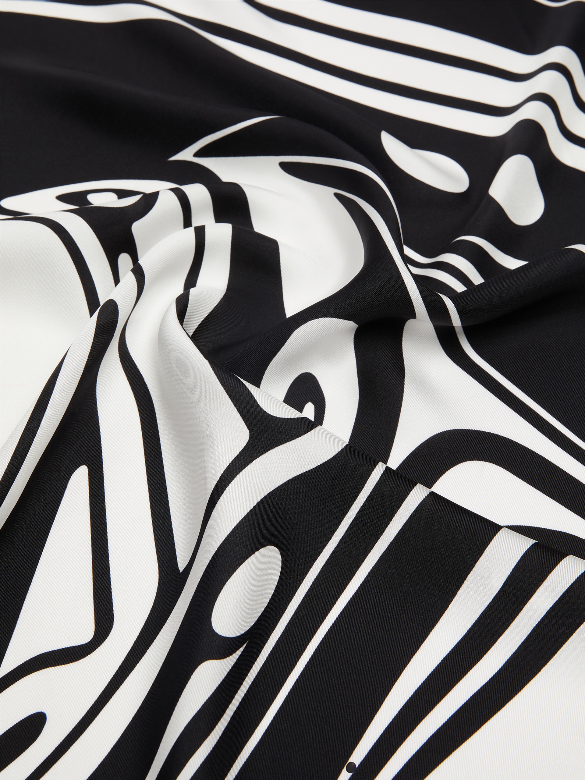 CARRE90W Printed silk oversized yoke - 2