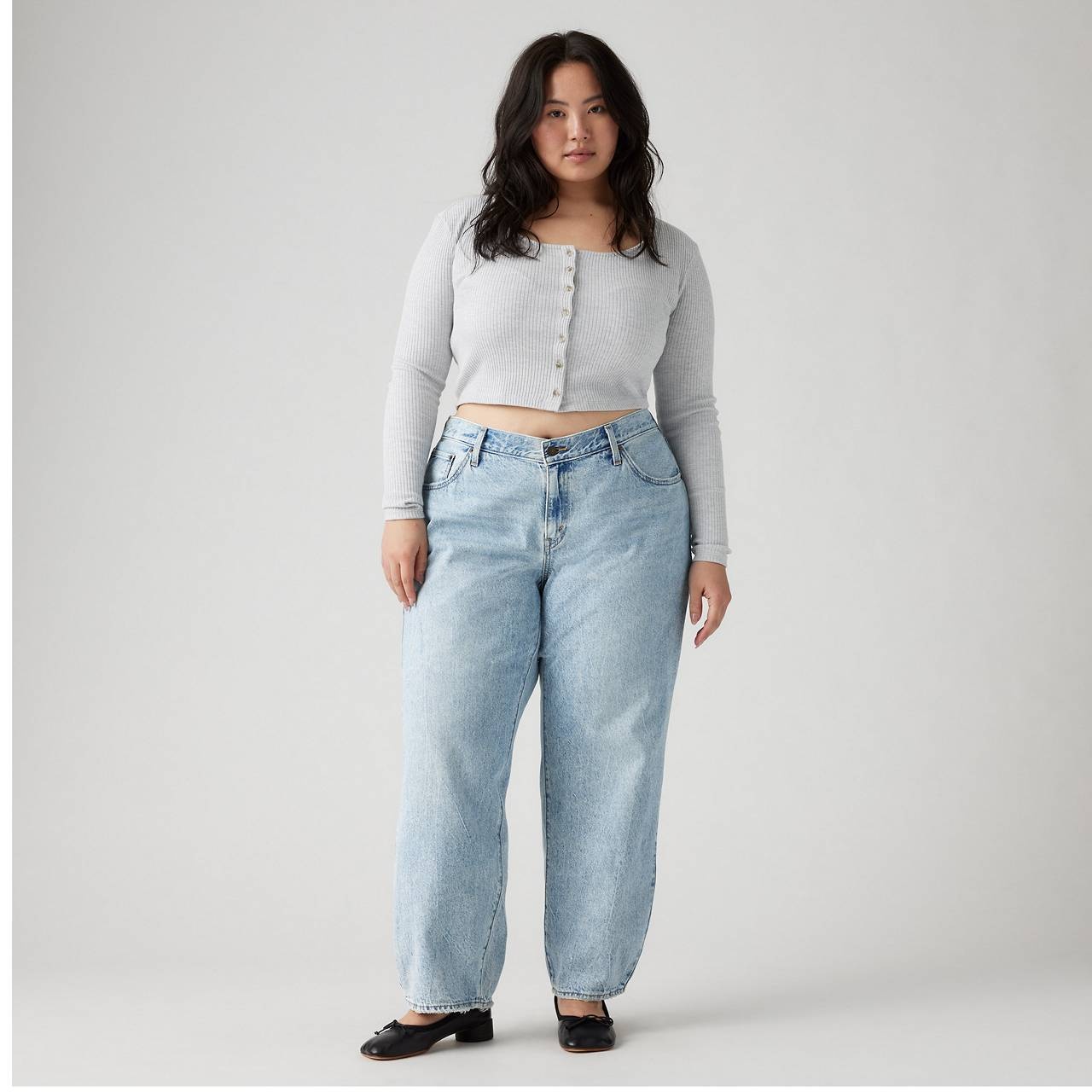 BAGGY DAD WOMEN'S JEANS (PLUS SIZE) - 2