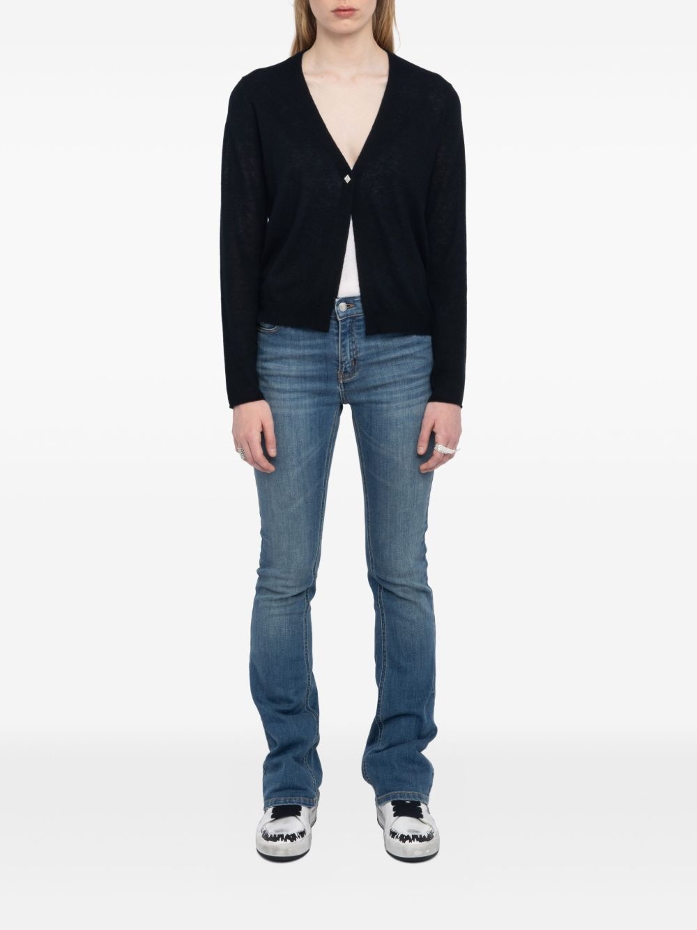 Manylla button-up V-neck cardigan - 2