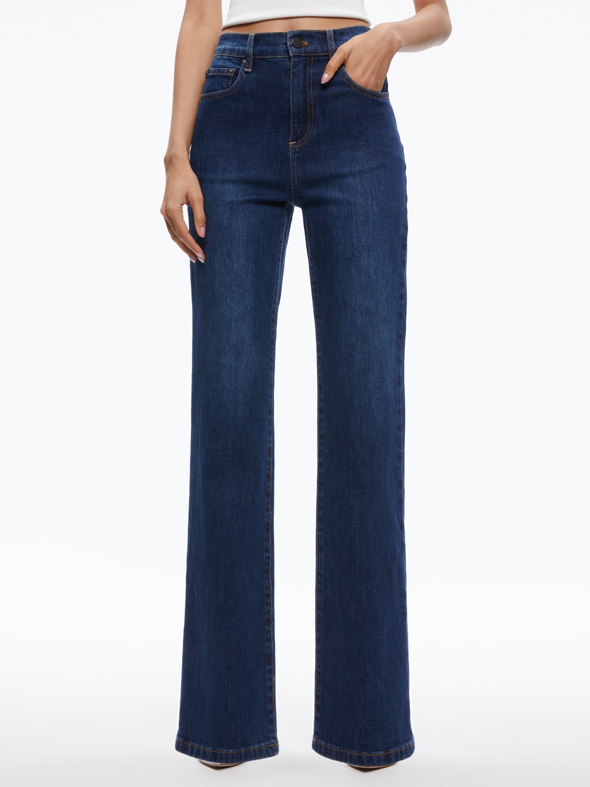 AMAZING HIGH RISE STRAIGHT FULL LENGTH JEAN - 2