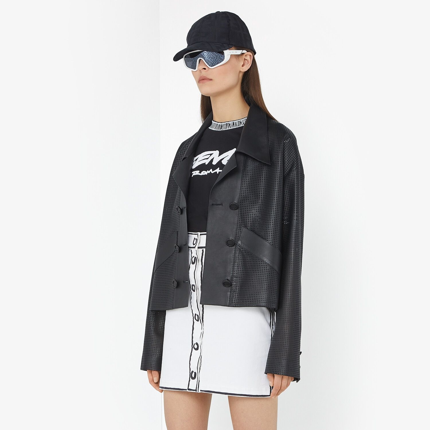 Black silk baseball cap 3