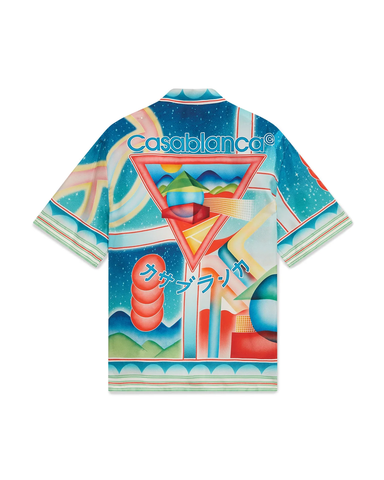 Galaxy Court Silk Short Sleeve Shirt - 1