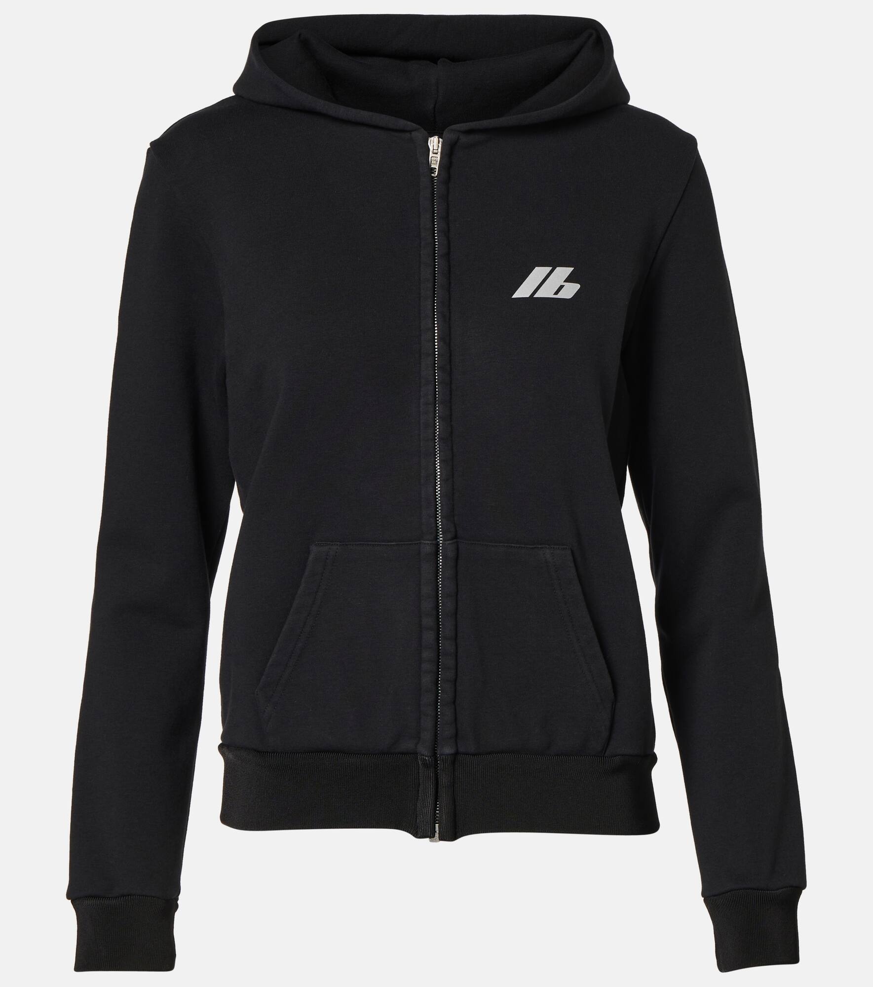 Cotton-blend jersey hoodie - 1