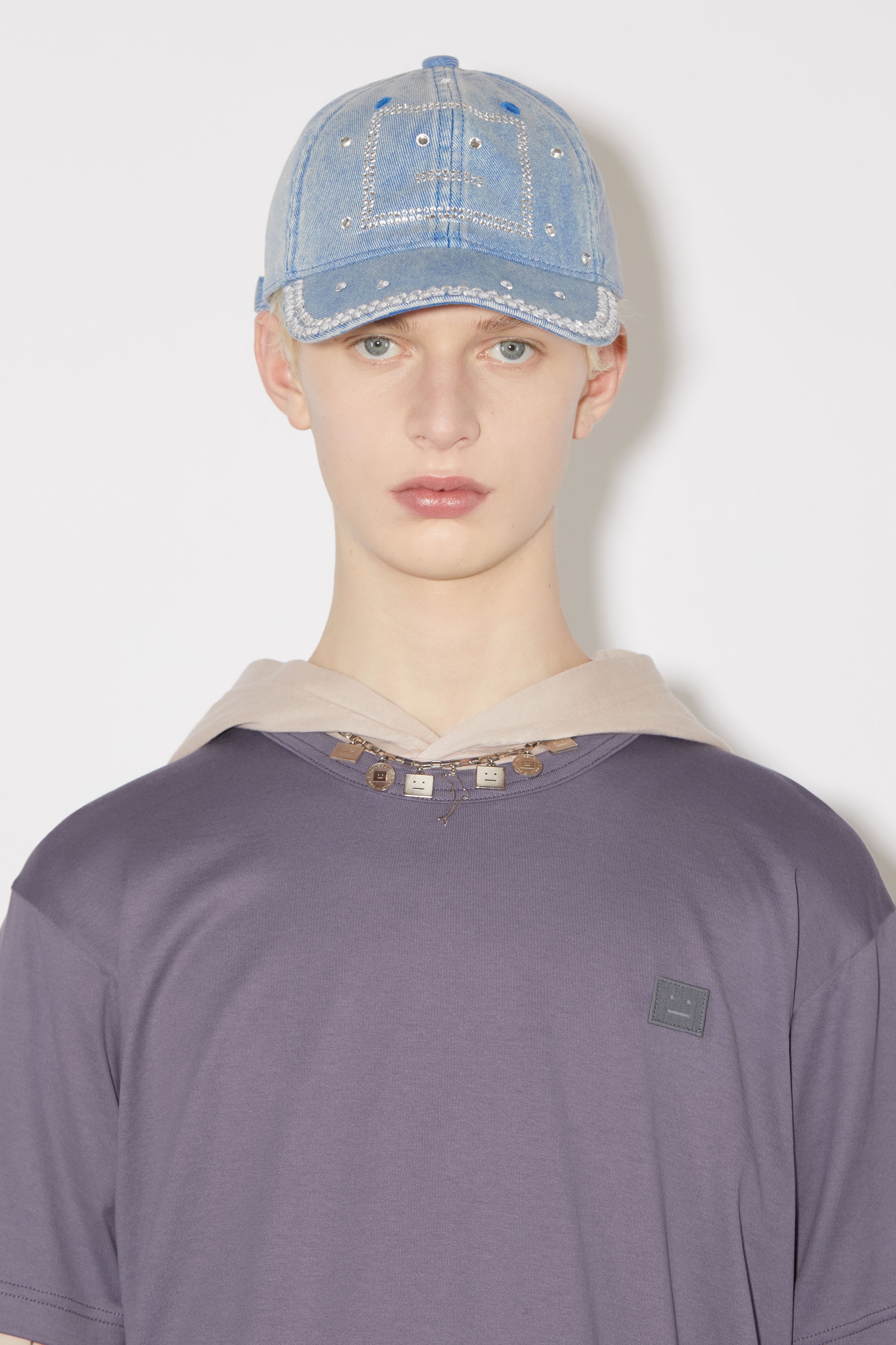 Crew neck t-shirt- Regular fit - Faded purple - 4