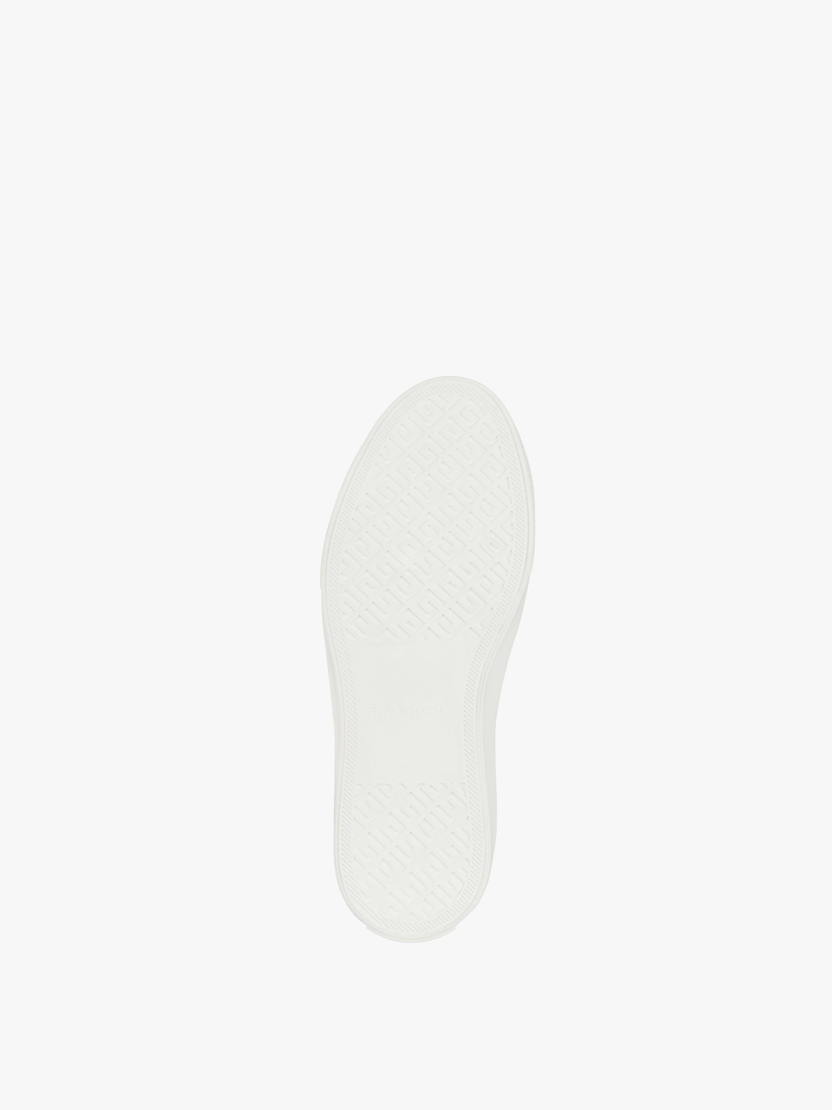 HIGH SNEAKERS CITY IN LEATHER WITH TAG EFFECT PRINTS - 5