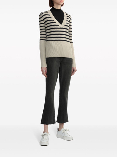 A.P.C. striped ribbed-knit jumper outlook