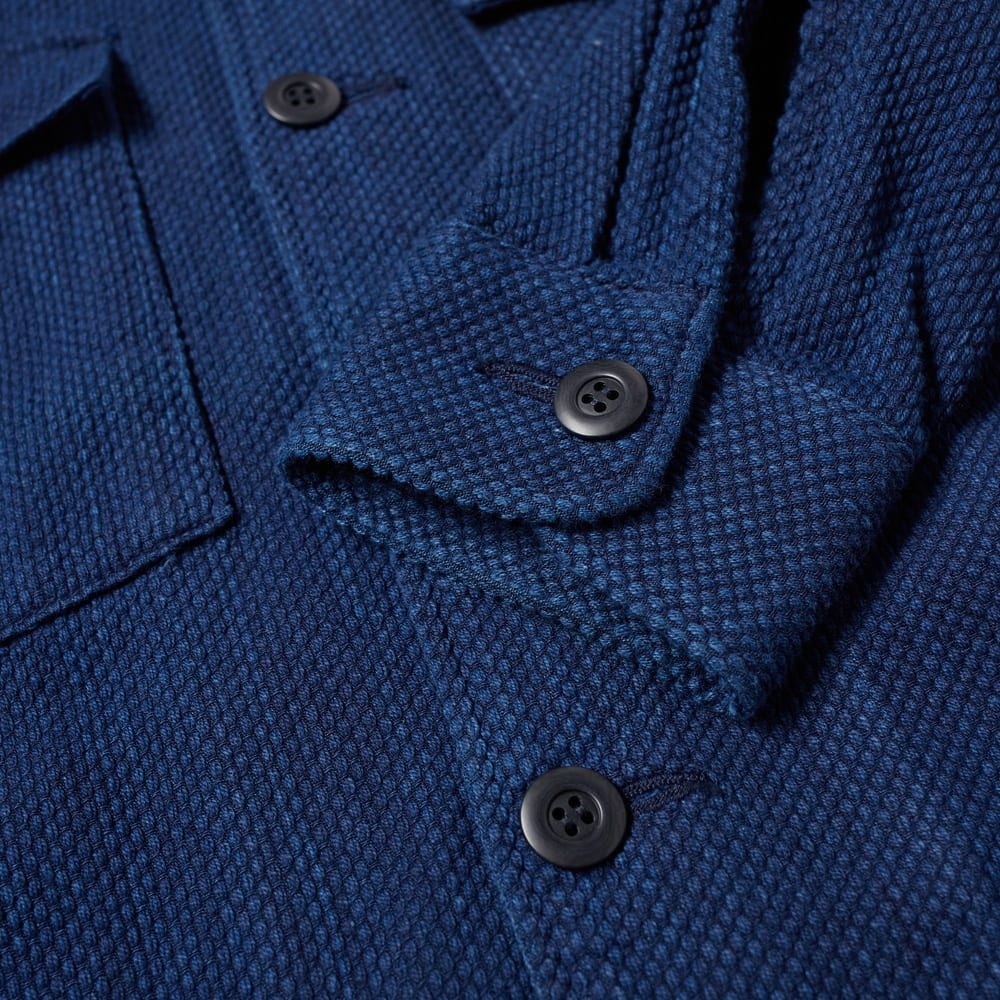 Blue Blue Japan Sashiko" 2 Pocket Overshirt - 3