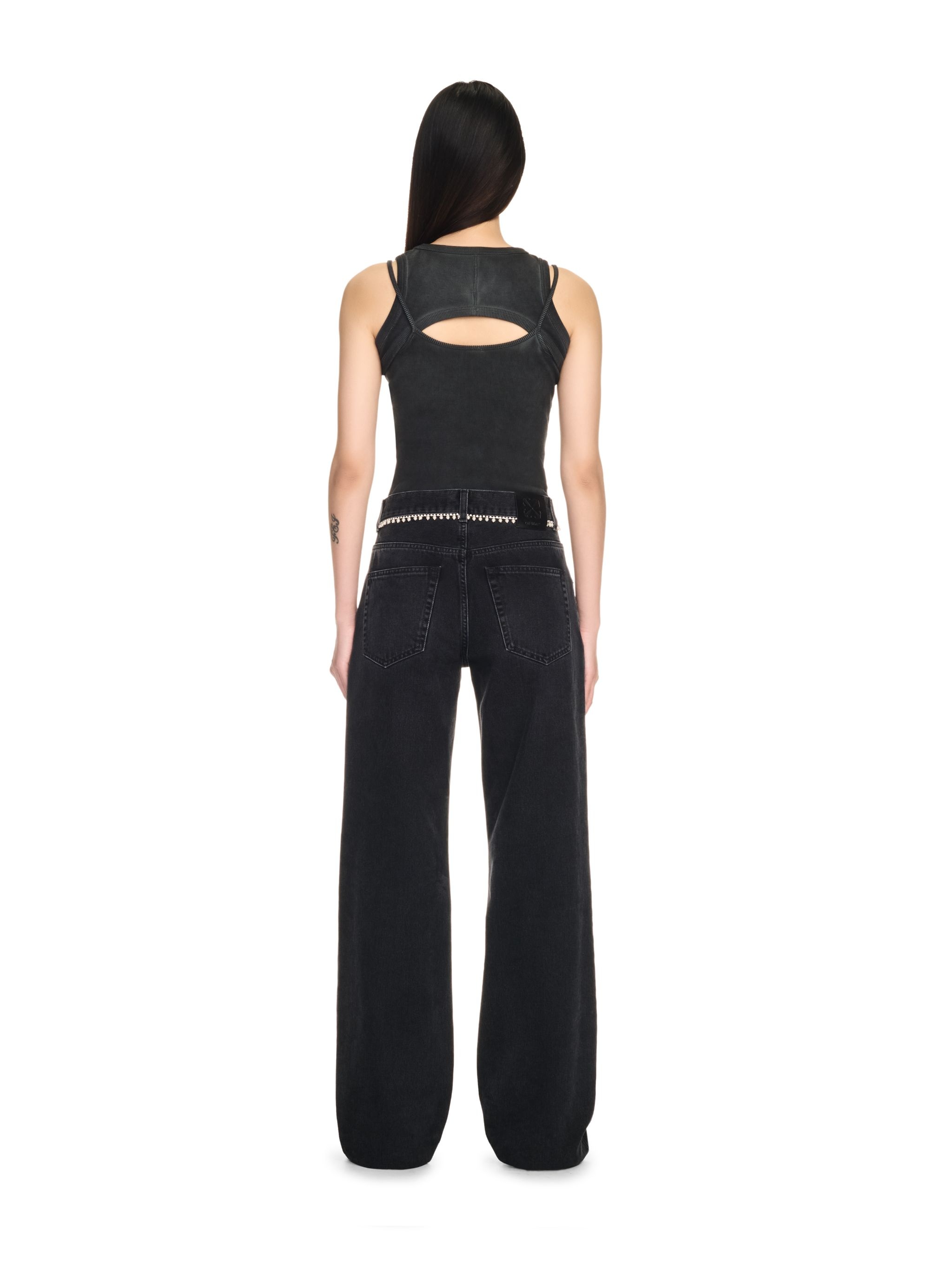 Off Stamp Rib Cut Out Top - 4