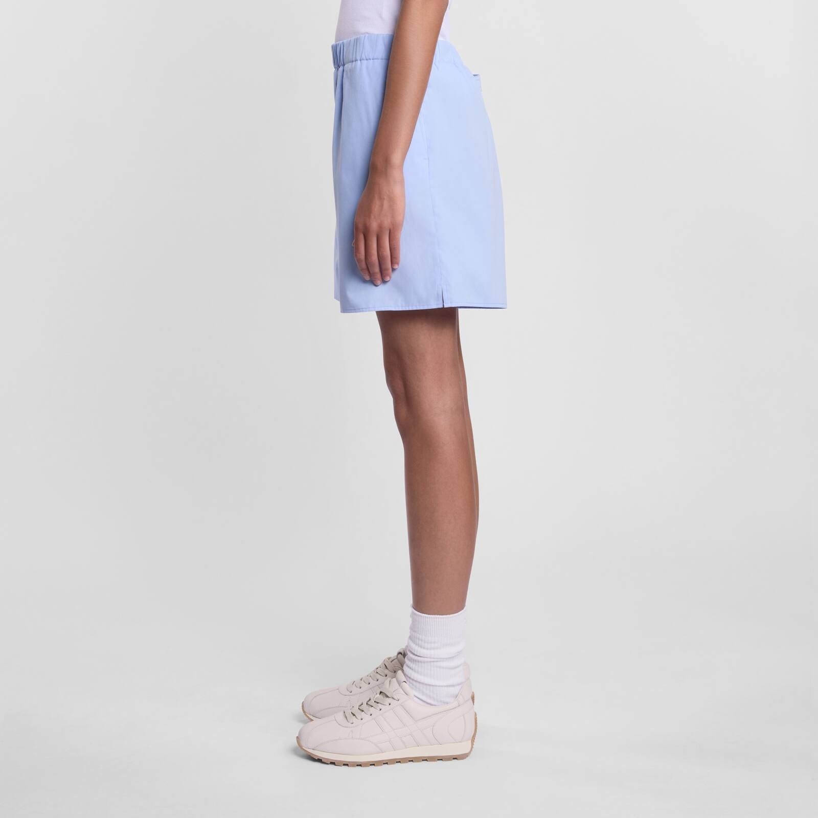 Shorts in cotton poplin - 5