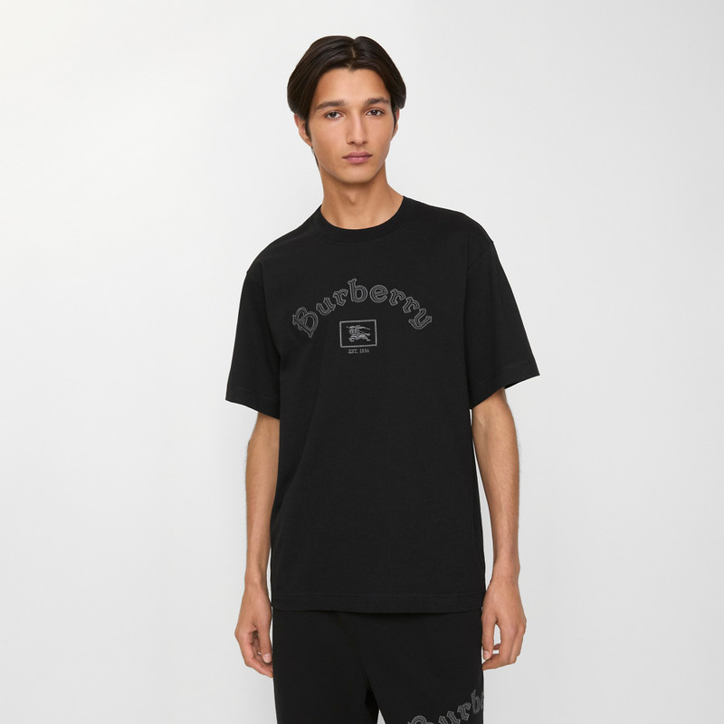 Burberry Gothic Logo Cotton T-shirt outlook