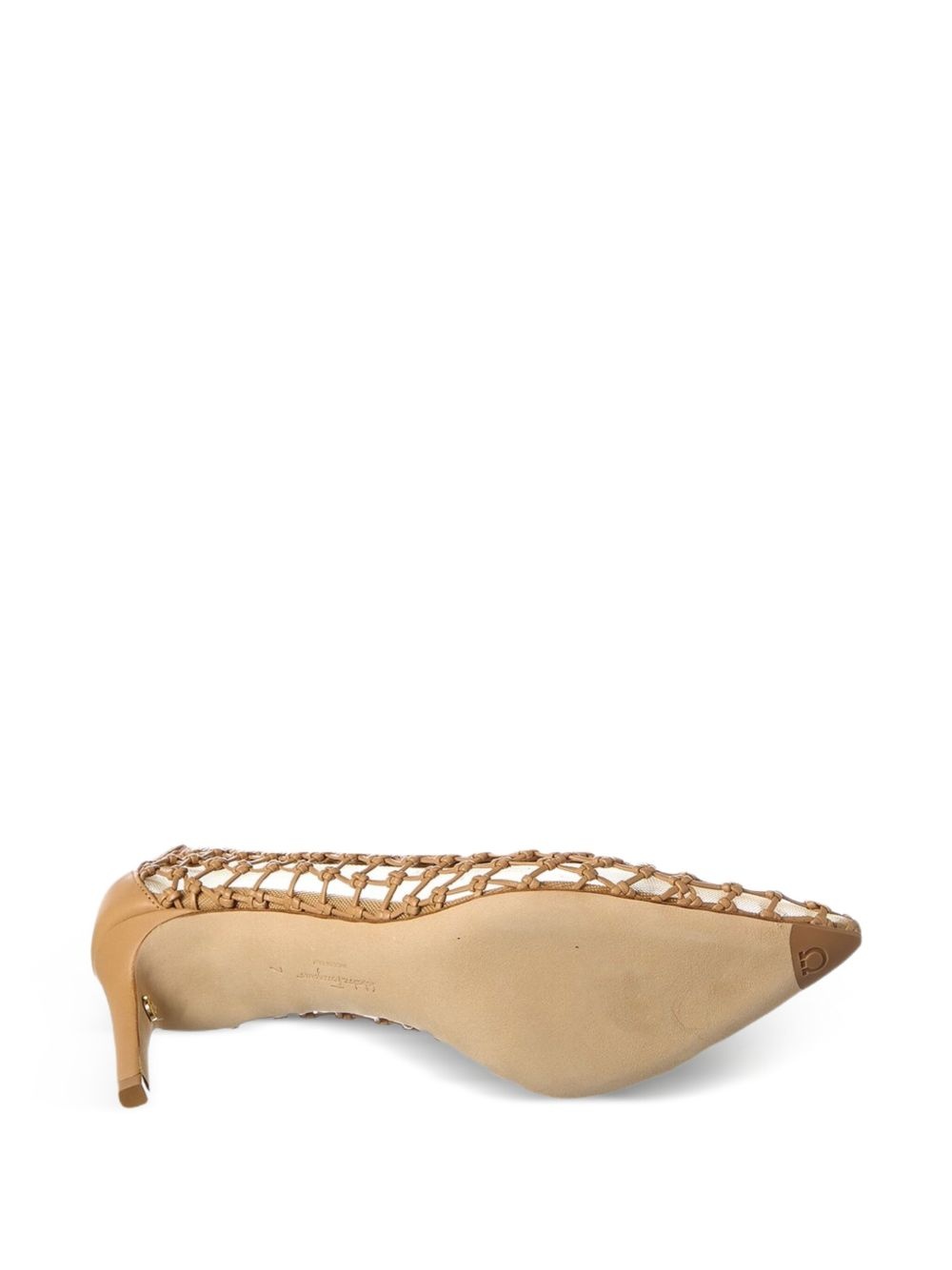 70mm Ilary woven mesh pumps - 3