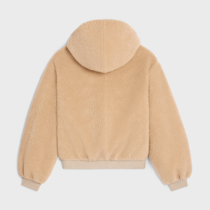 CELINE hooded jacket IN polar fleece outlook