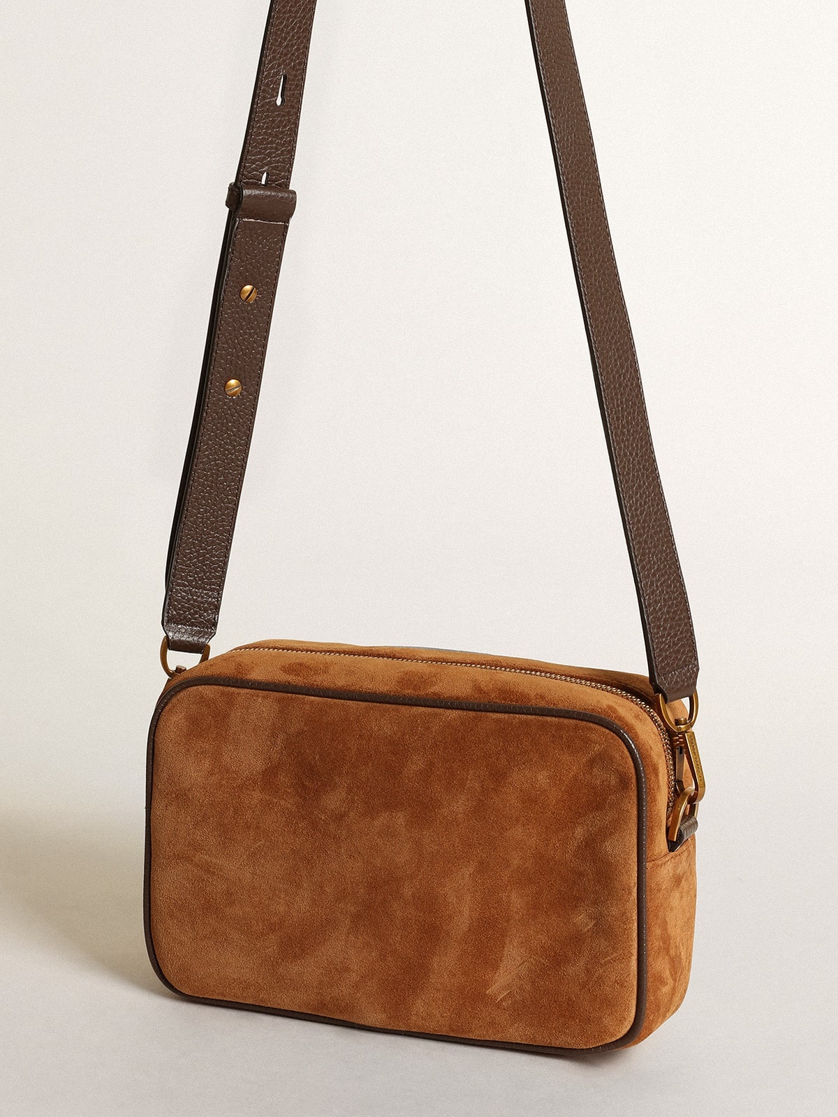Star Bag in tobacco-colored suede with tone-on-tone leather star - 6