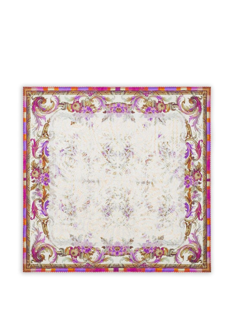 floral-pattern scarf 1