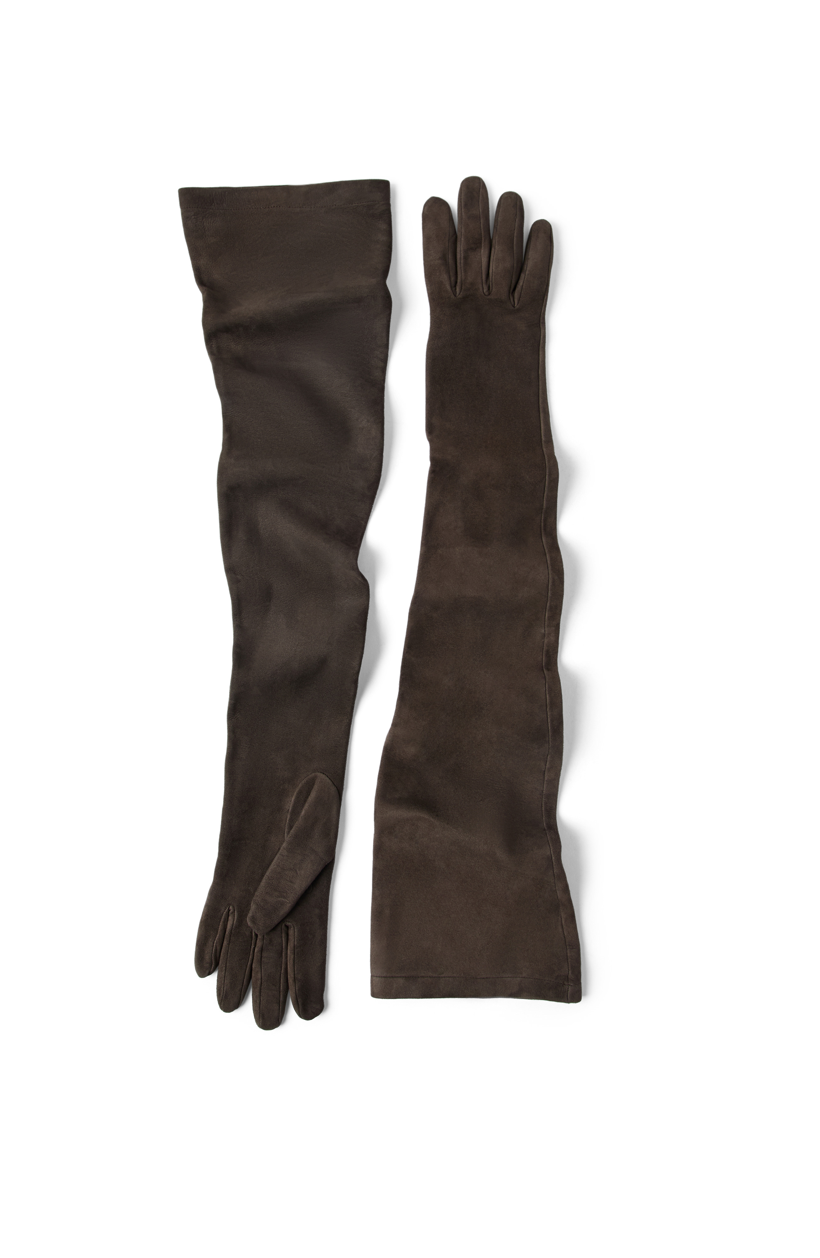 Brunello Cucinelli Couture suede gloves in Rust Brown at Nordstrom - 1