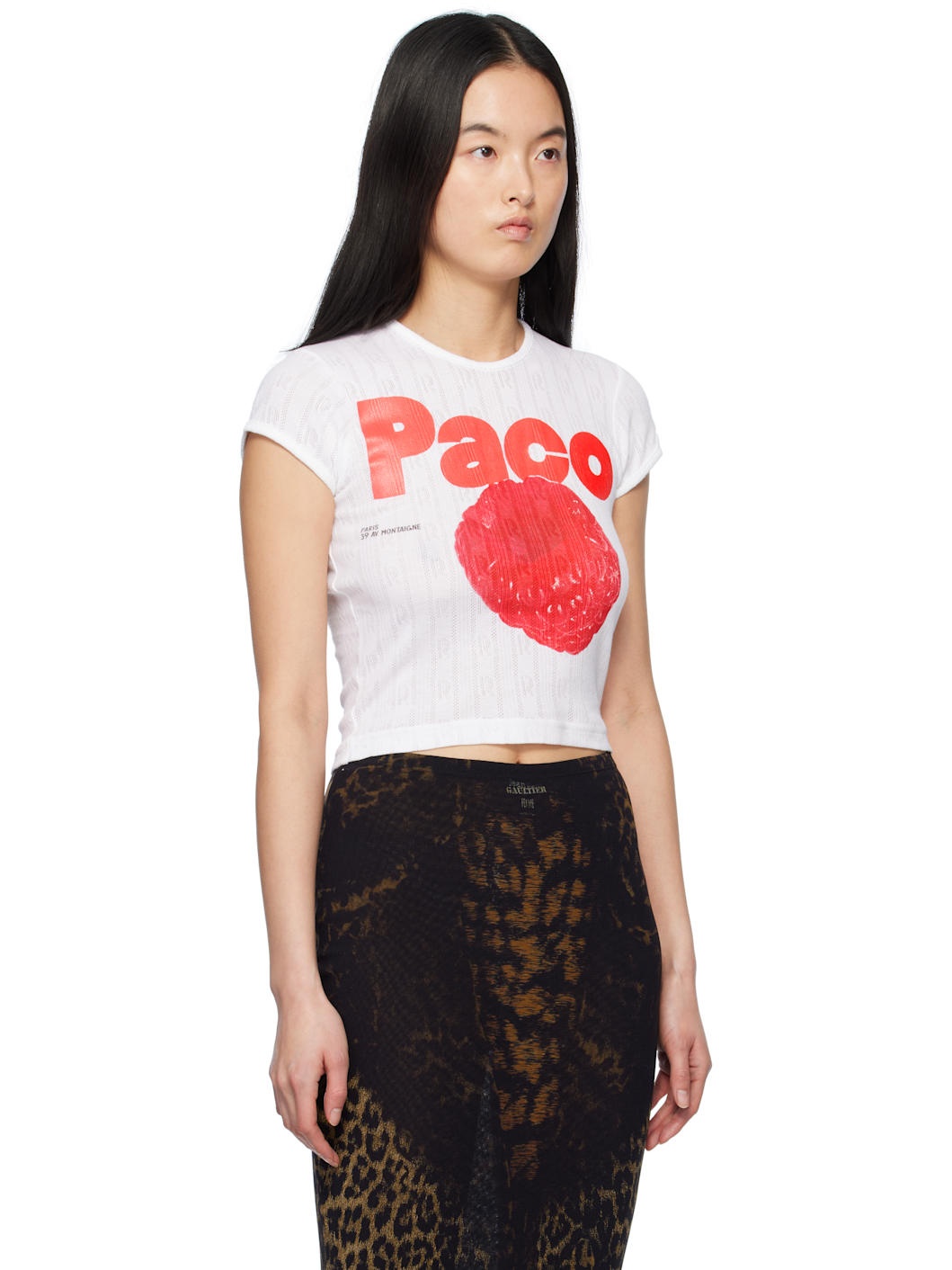 White Crop T-shirt - 2