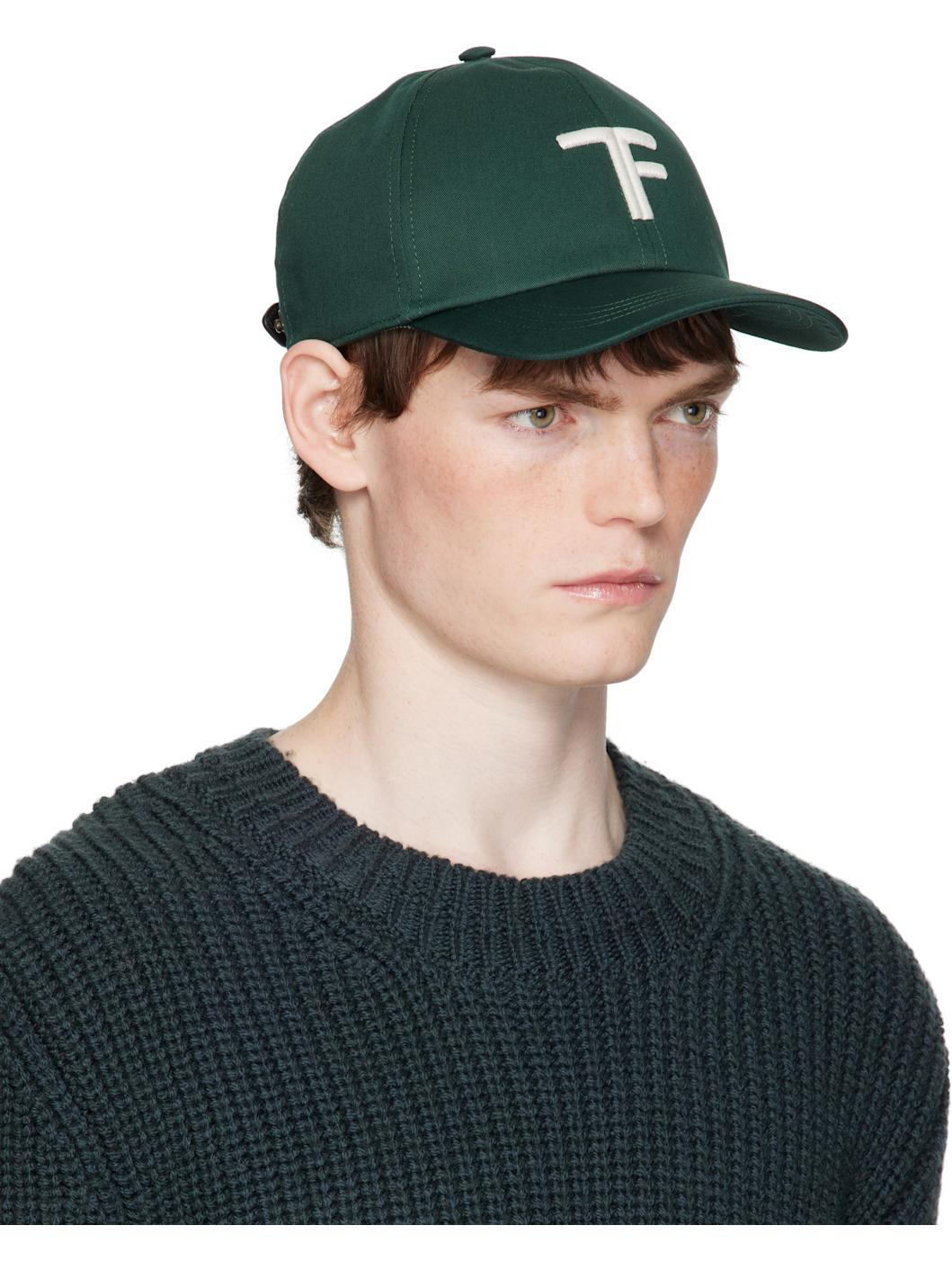 Green Brushed Cotton Cap - 2