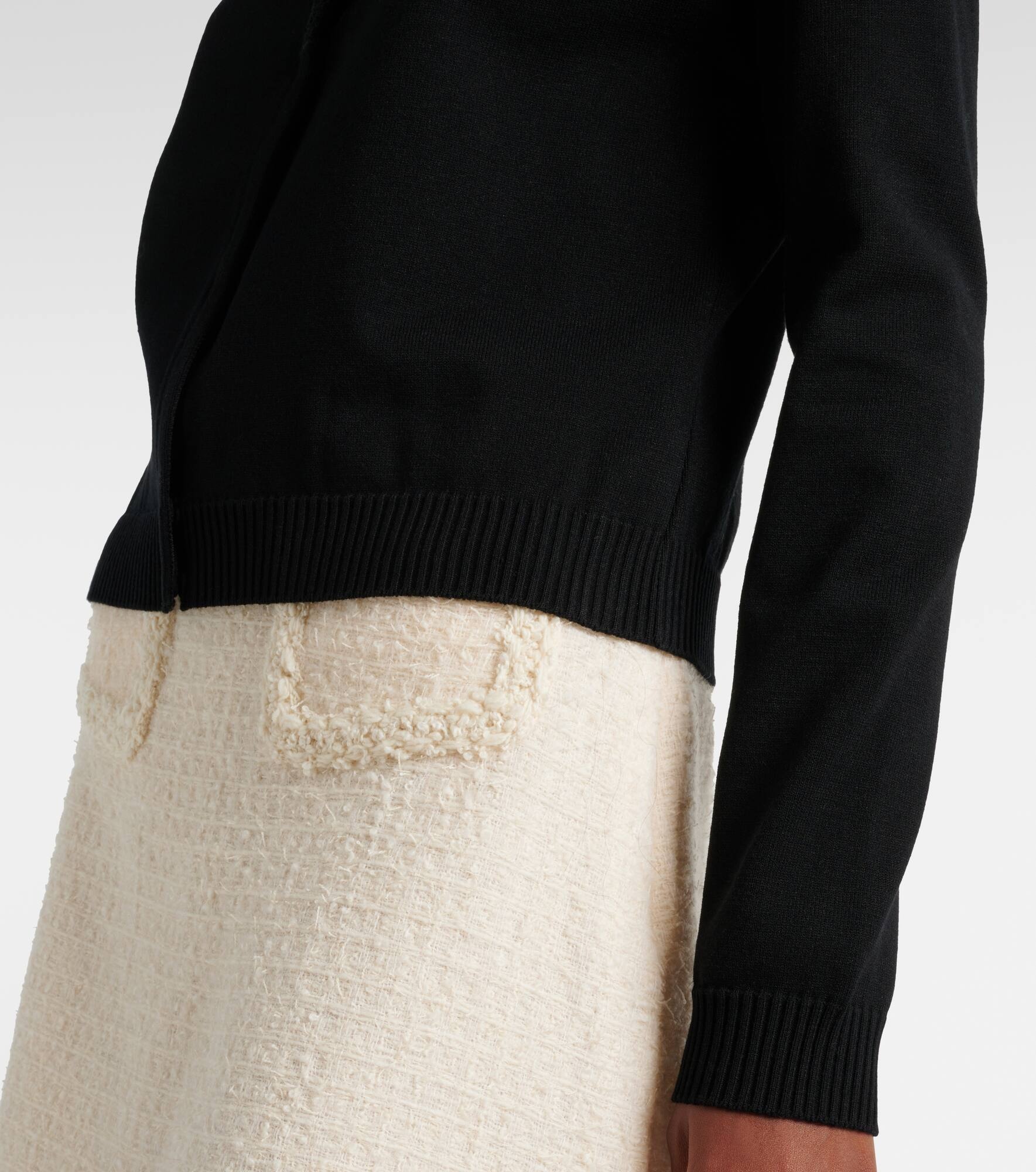 Lace-trimmed cardigan - 6