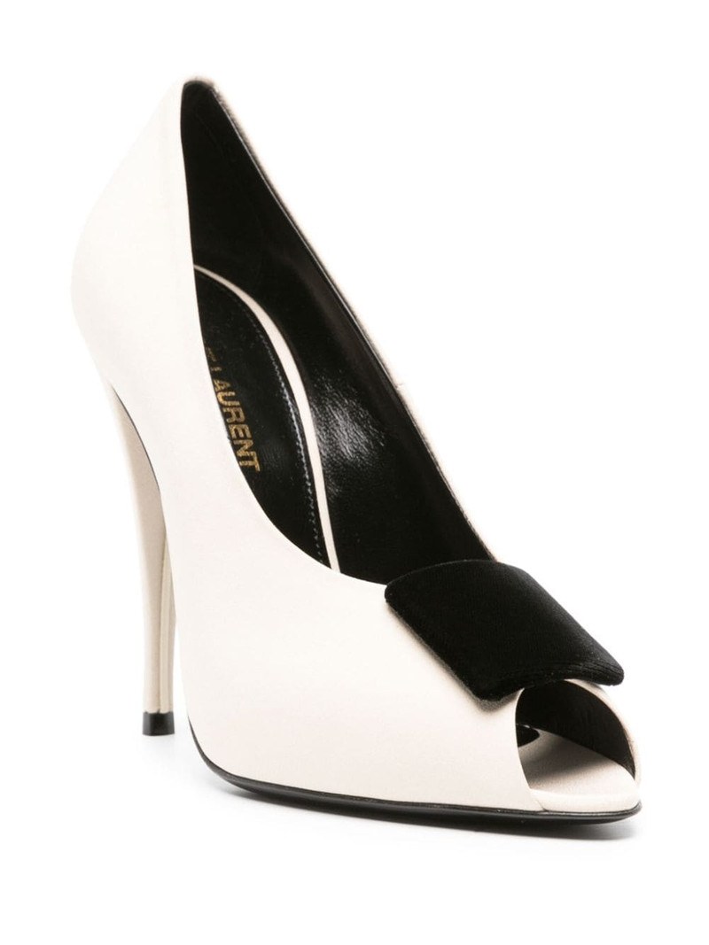 SAINT LAURENT 115mm silk-satin pumps outlook
