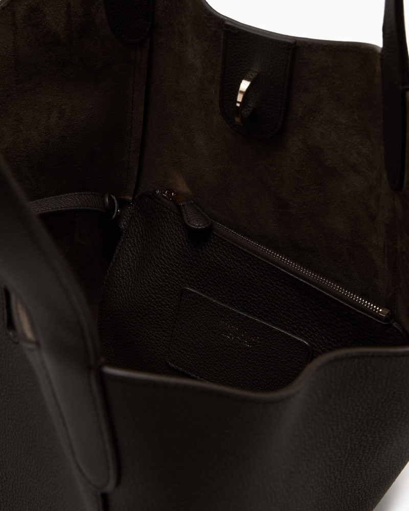 MEDIUM PEBBLED LEATHER HANDBAG 4