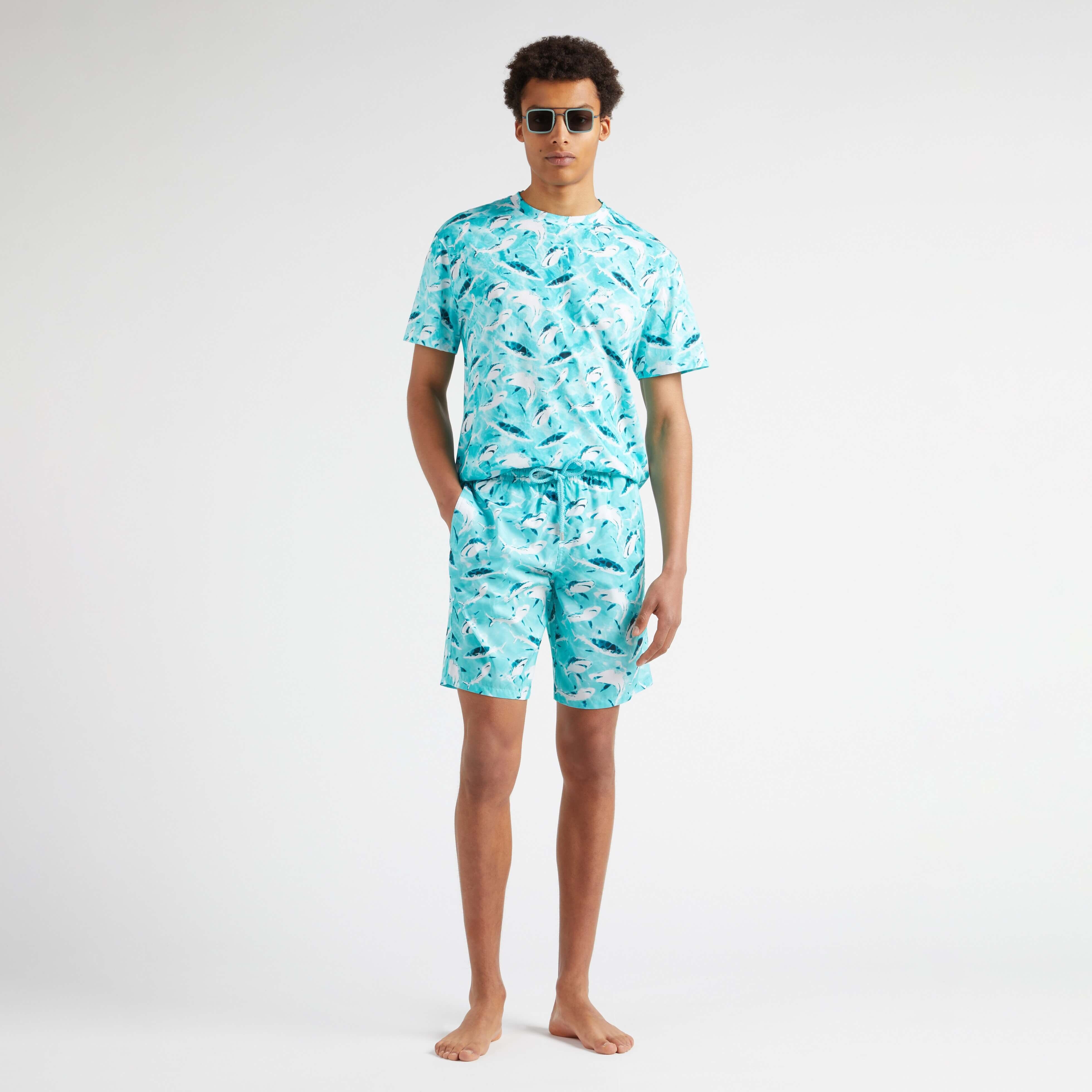 Men Ultra-light and Packable Long Swim Trunks Requins - 5