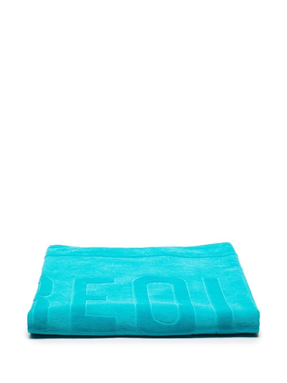 logo-jacquard beach towel - 4