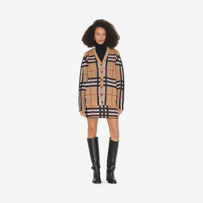 Burberry Check Technical Cotton Cardigan outlook